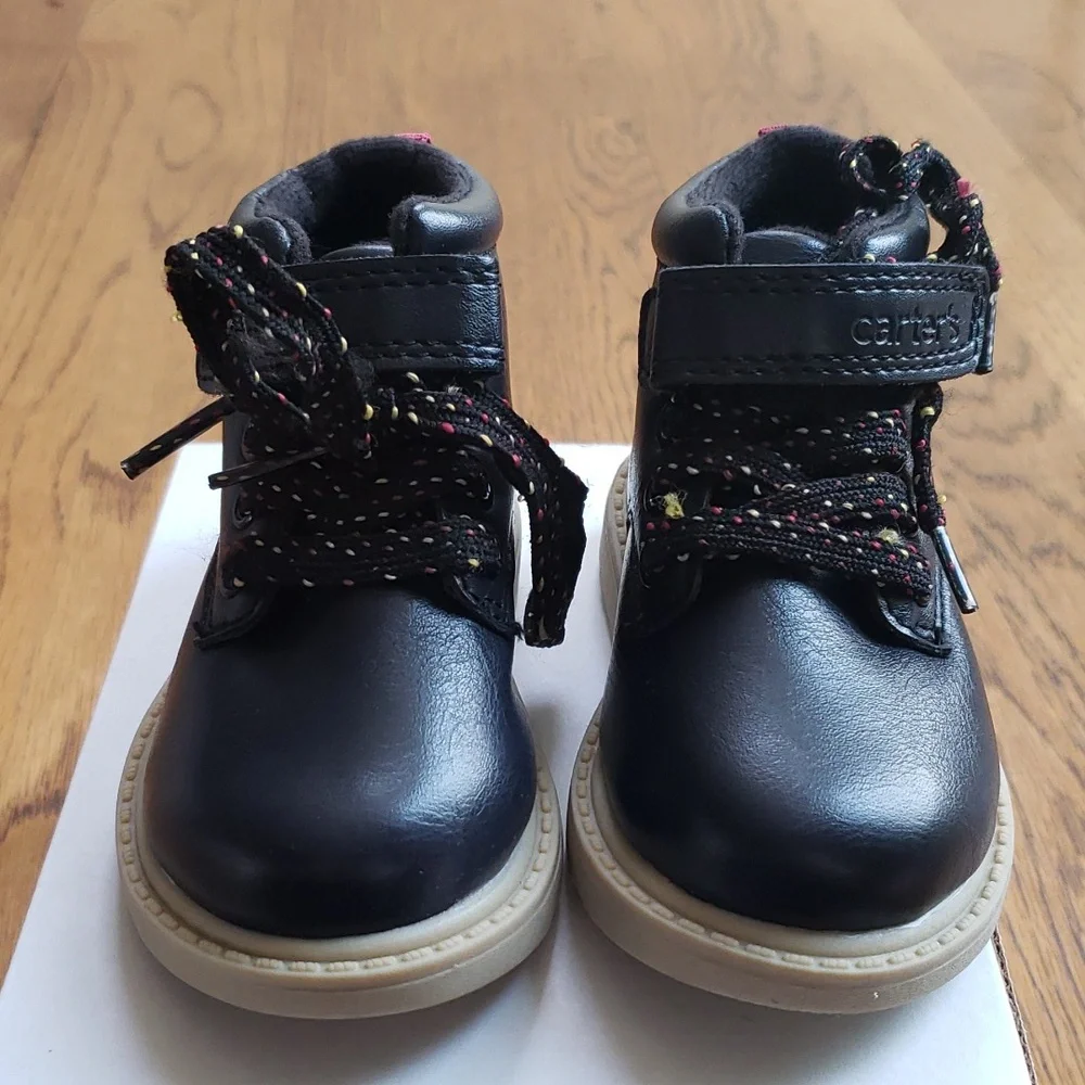 NIB Kids Toy Boot Black Carter's Size 5 Toddler